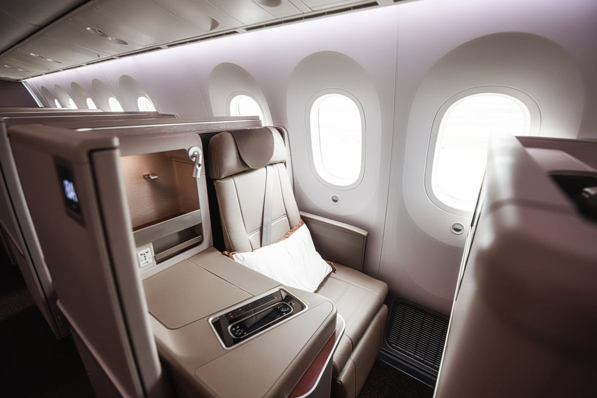 Luxury air travel